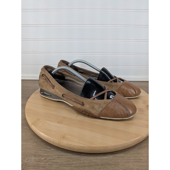 Cole Haan Air Bria Ballet Flats Leather Comfort Shoes Brown 8.5‎ Mary Jane - Picture 1 of 10